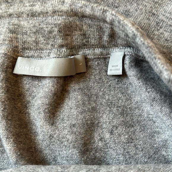 Vince Cashmere Wool blend gray sweater skirt L - Picture 3 of 5